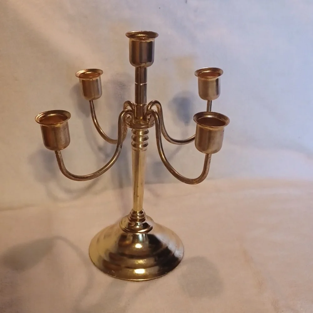Elegant Gold Candelabra Vintage Home Interiors